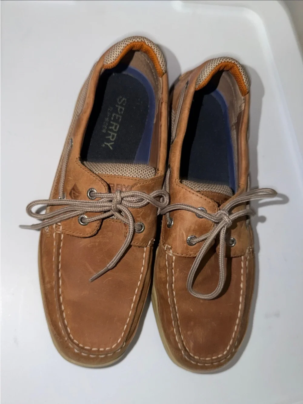 Sperry Men's Tan Leather Billfish Boat Shoes